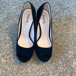 women's qupid chunky heels